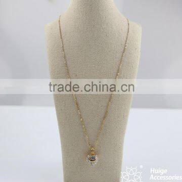Fantastic trendy jewelry girlfriend heart necklace for wholesale price Hollow Fashion Jewelry
