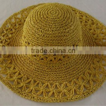 Lady Paper Crochet Hat,Women'S Dress Hat