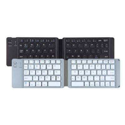 Dual folding wireless bluetooth keyboard mini office keyboard
