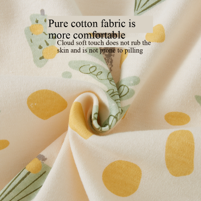 Cotton Baby Kids 2pcs Set High Waist Belly Protector Long Sleeve Children's Pajamas Home Clothes With Wholdsale