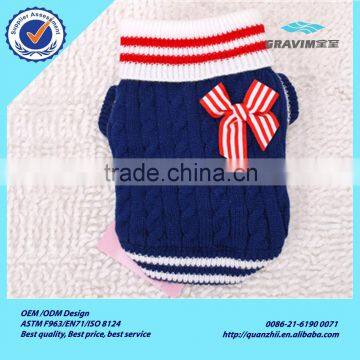 Wholesale First Class Fido Dog Clothes of Knitting Navy Style for Small Dog photo-4