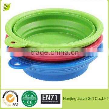 Colorful silicone dog bowl feeder for promotion