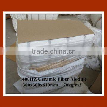 1430 HZ 300*300*610mm 170kg/m3 Ceramic Fiber Module