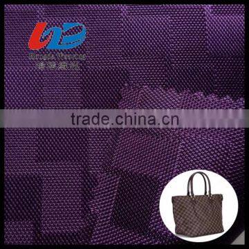 Polyester Jacquard Doddy Weave Fabric With PU/PVC Coating For Bags/Luggages/Shoes/Tent Using
