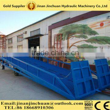 Manual hydraulic mobile dock ramp /yard ramp