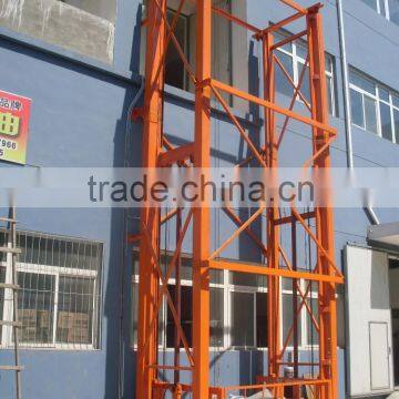 Stationary scissor guide stair rail hydraulic lift plantform