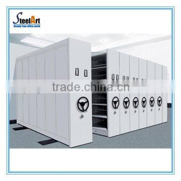 library/school furniture Mobile Compact Cabinet/ Manual Mass Shelf /Compact Shelving System