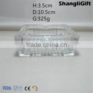 Square Glass Ashtray 325g Transparent wholesale                        
                                                Quality Choice