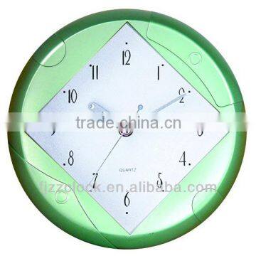 Round Clocks Plastic Quartz Wall Clock