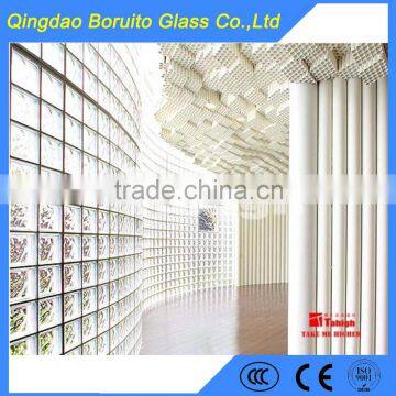 Clear glass block for decoration