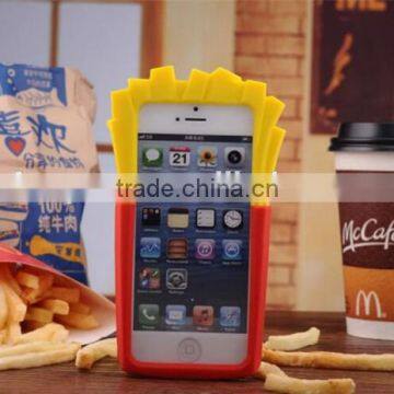 Wholesale French Fries Style Fashion Silicone Cell Phone Case for Iphone photo-2