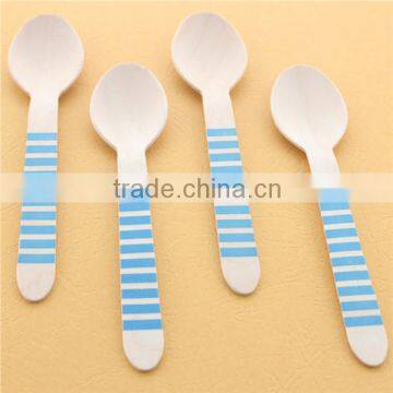 Economical Disposable Wooden Spoons Western Food Spoons Ice Cream Spoon Tableware Cutlery