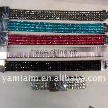 Yiwu Supplier 4 row fashion sparkle bracelet