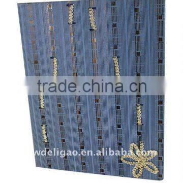 Printed Art Paper Wrapping Ring Binder Desktop File Folder for Office Stationery Cardboard A4 or FC Size