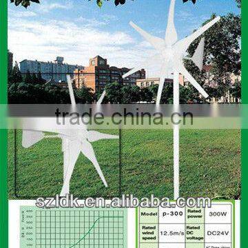 small horizontal wind turbine p-300w