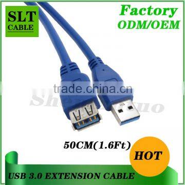 Shenlantuo USB 3.0 Extension Cable A Male to A Female 50cm USB 3.0 AM To AF Cable for Data Sync and Charging