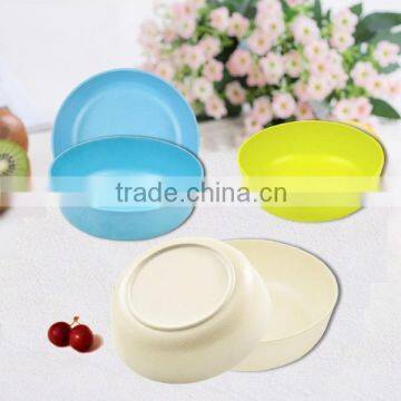  china wholesale unique painted bamboo fiber rice bowl,soup bowl