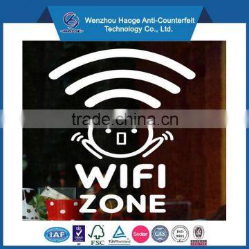 Customized Pvc Decor Wifi Stickers Decals for Window Stickers Decals & Window Static Cling Sticker photo-2