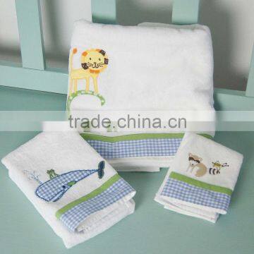 2014 new cotton material jacquard patterned hand towels