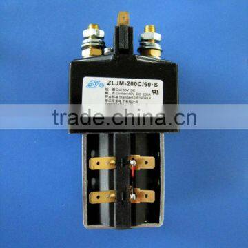 dc contactor/magnetic latching type/with aux contact