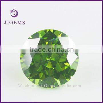 round shape grade aaaaa green zircon stones prices