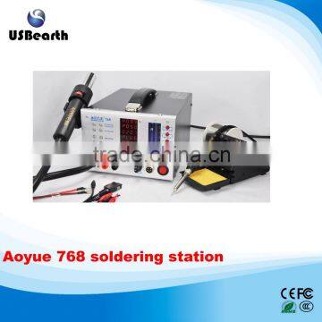 High quality !!! Aoyue 768 hot air soldering desoldering station, aoyue768 bga welding station