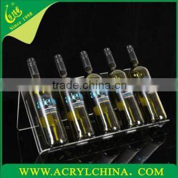 2015 clear acrylic wine display stand Fits up to 6 bottles