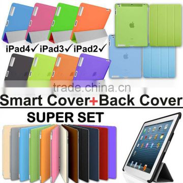 Magnetic Smart cover for ipad2 ipad3 ipad4 include back cover