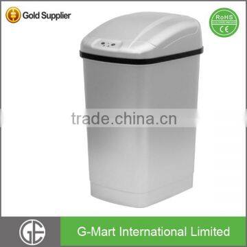 23 Liter Automatic Plastic Silver Color Waste Bin