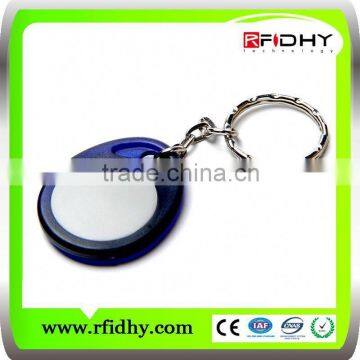 2104 best selling 13.56mhz and 125khz waterproof abs customized colorful tk4100 rfid keyfob AB13