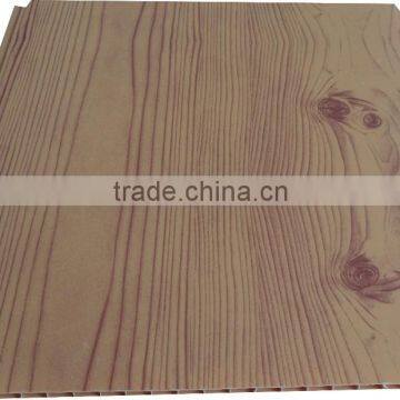 Popular wooden STYLE hot foil stamping pvc ceiling & wall panel T032