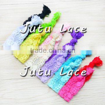 1'' Elastic Lace Fabric, Lady Boot Shoelace, Underwear Lace Ribbon, Dress Belt photo-2