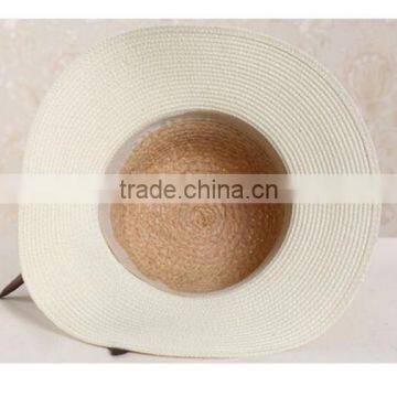 QXSH0008 Women Straw Hat With Ribbon and Bowknot Summer Beach Hat photo-4