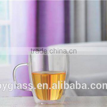 450ml clear glass wine cup