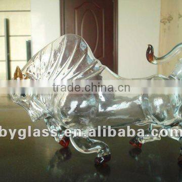 2014 l borosilicate fancy wine bottle