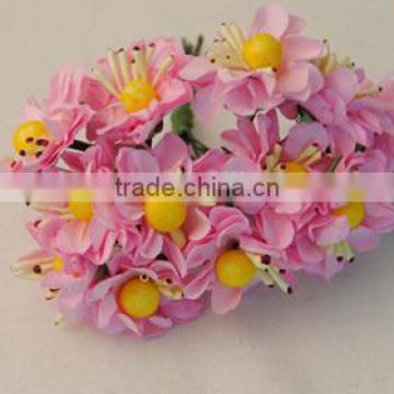 3CM Mini artificial daisy flowers,tissue paper flowers,silk gerbera daisy bouquets for diy flower accessories,daisy decorations