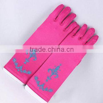 Rose red frozen elsa gloves with good quality for carnival party GL2018