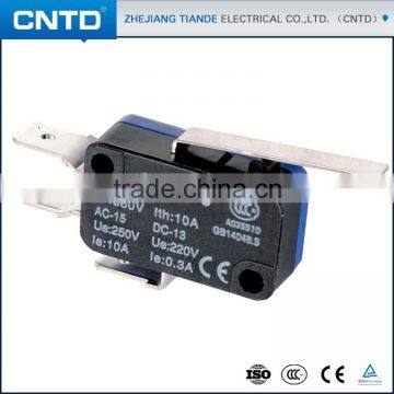 CNTD Wholesale China Long Handle Type 2 Pins Waterproof Micro Switch 10A 16A 21A