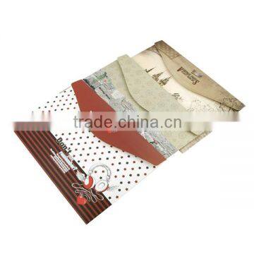 100% Eco-friendly Handmade Printed Custom Design A3 Document Bag, Folder Bag, Button Folder