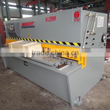 qc12y 6mm x 2500mm hydraulic swing arm cutting machine