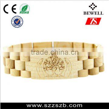 2016 new wood stuff natural wood bracelet for man and women with custom logo