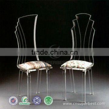 modern acrylic chair with pad