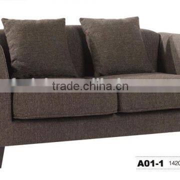 Hotel furniture / hot sale white velvet sofa / classic comfortable fabric sofa HS32