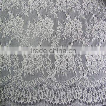 China Embroidered nylon lace fabric for dress