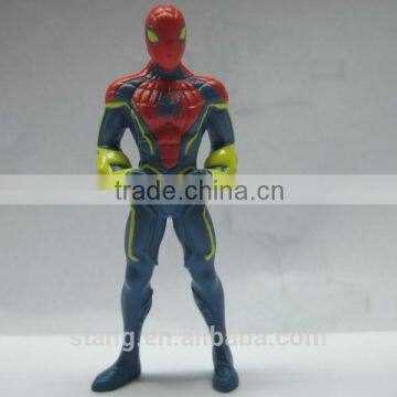 Hot selling OEM plastic action figures,Spiderman and superman Toy Mini Plastic Figures