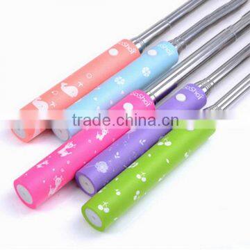 Latest cartoon wired selfie stick 2016 monopod selfie stick