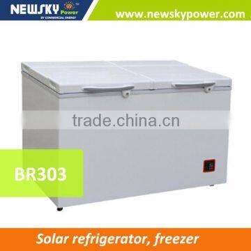 DC solar powered deep freezer dual temperature control refrigerador digital temperature controller