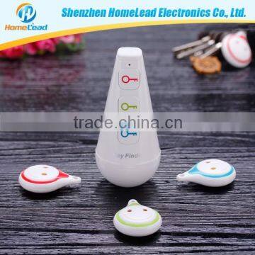 Wireless Car Key Finder Tracker Remote Locator Alarm Whistle Sensor RF Transmitter and 4 Receivers GPS Tracker Keychain