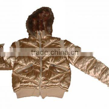 Lady's winter jacket with fur hood