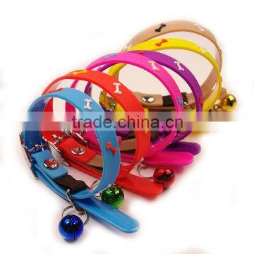 colorfull silicone dog collar for travel